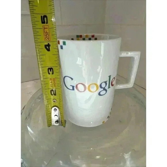 Pixels Logo Google Mug Cup Collectible Coffee Tea VTG Retro Computer Nerd Search - Picture 10 of 10
